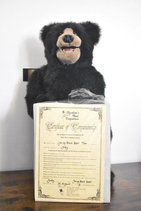 Vintage Artist Teddy Bear by Kaylee Nilan – Beaver Valley Young Black Bear – Limited Edition