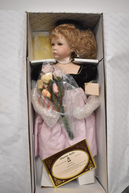 Vintage Alberon Doll Georgine Porcelain Limited Edition 301/2500 Boxed 60cm