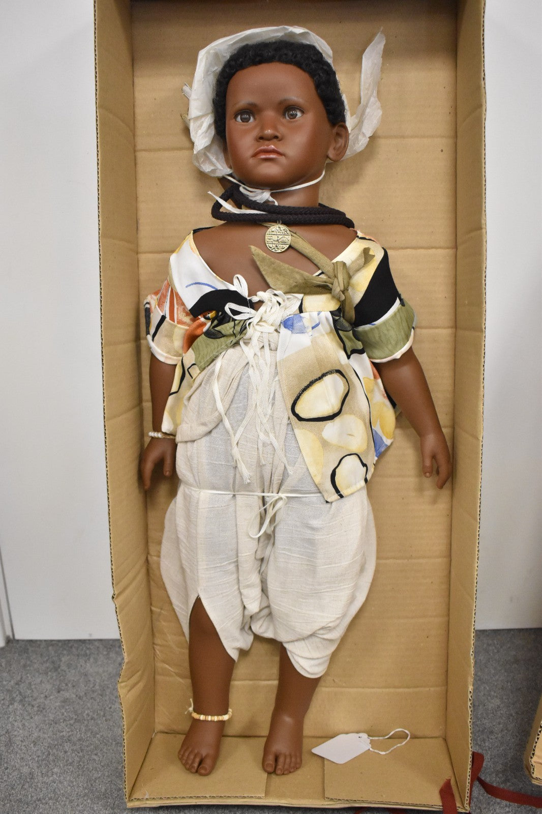 Vintage D'Azucar Kolo Black Life-Like Girl Doll Limited Edition 7/1000 Boxed