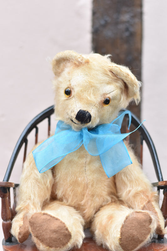 Vintage 1930s Merrythought Mohair Teddy Bear 35cm, Fully Jointed, Glass Eyes