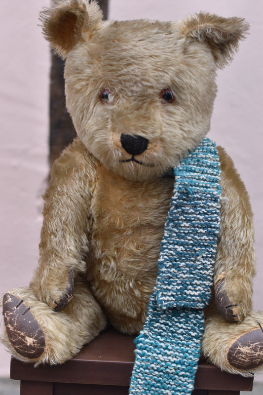 Vintage Chiltern Hugmee Mohair Teddy Bear 65cm, Fully Jointed, Collectible