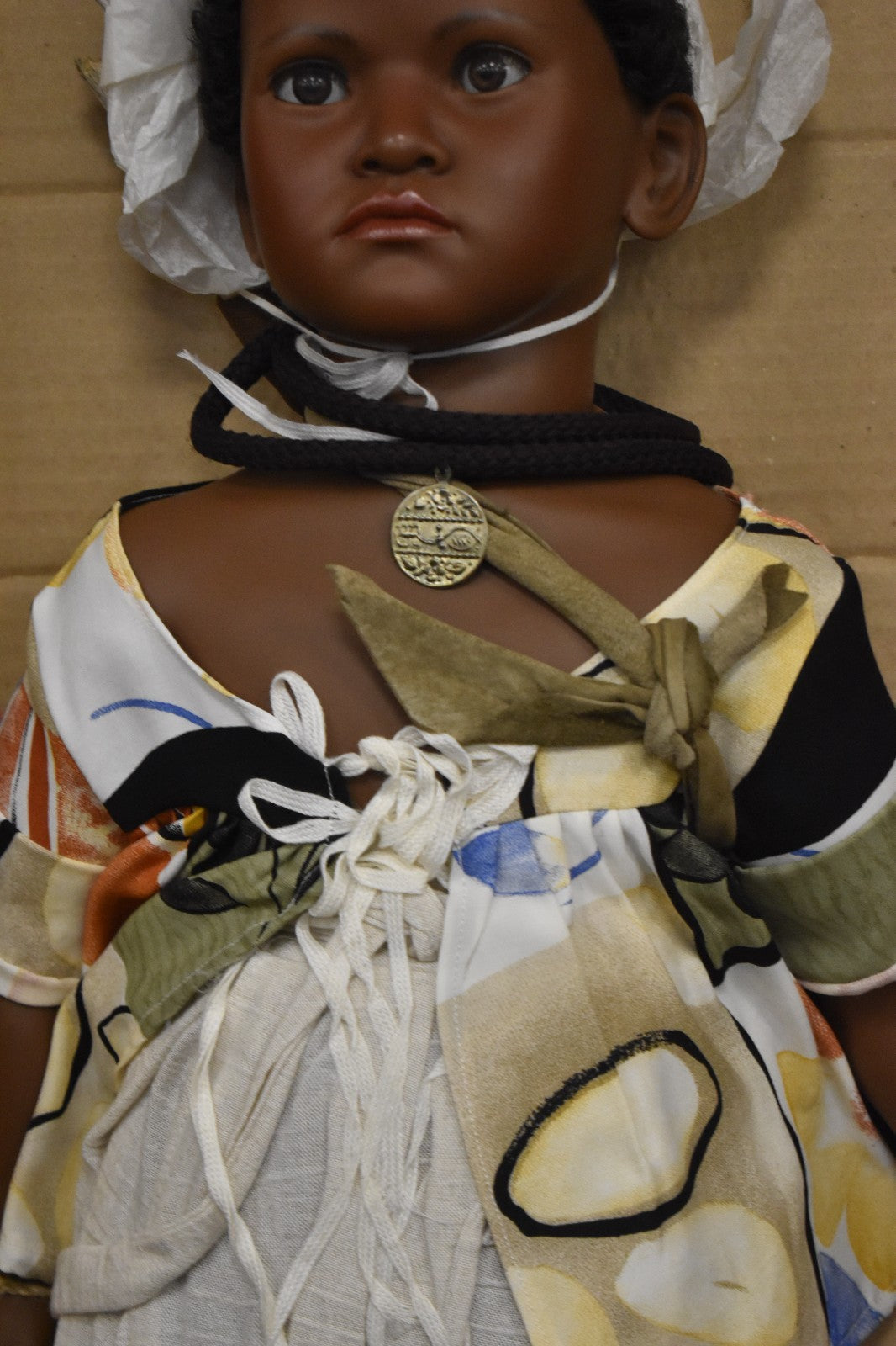 Vintage D'Azucar Kolo Black Life-Like Girl Doll Limited Edition 7/1000 Boxed