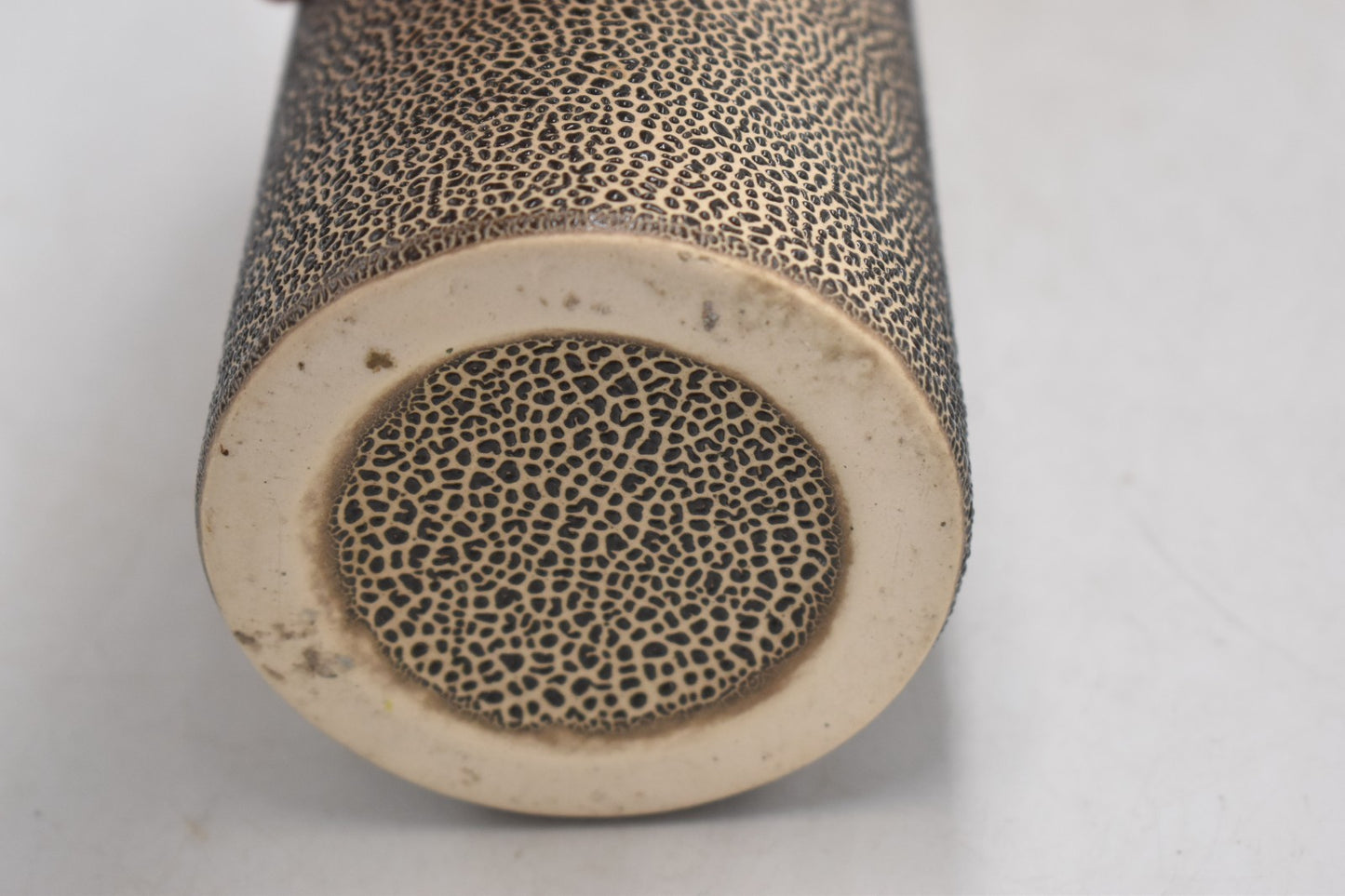 Vintage Studio Pottery Vases x3 East German Style Abstract Speckled