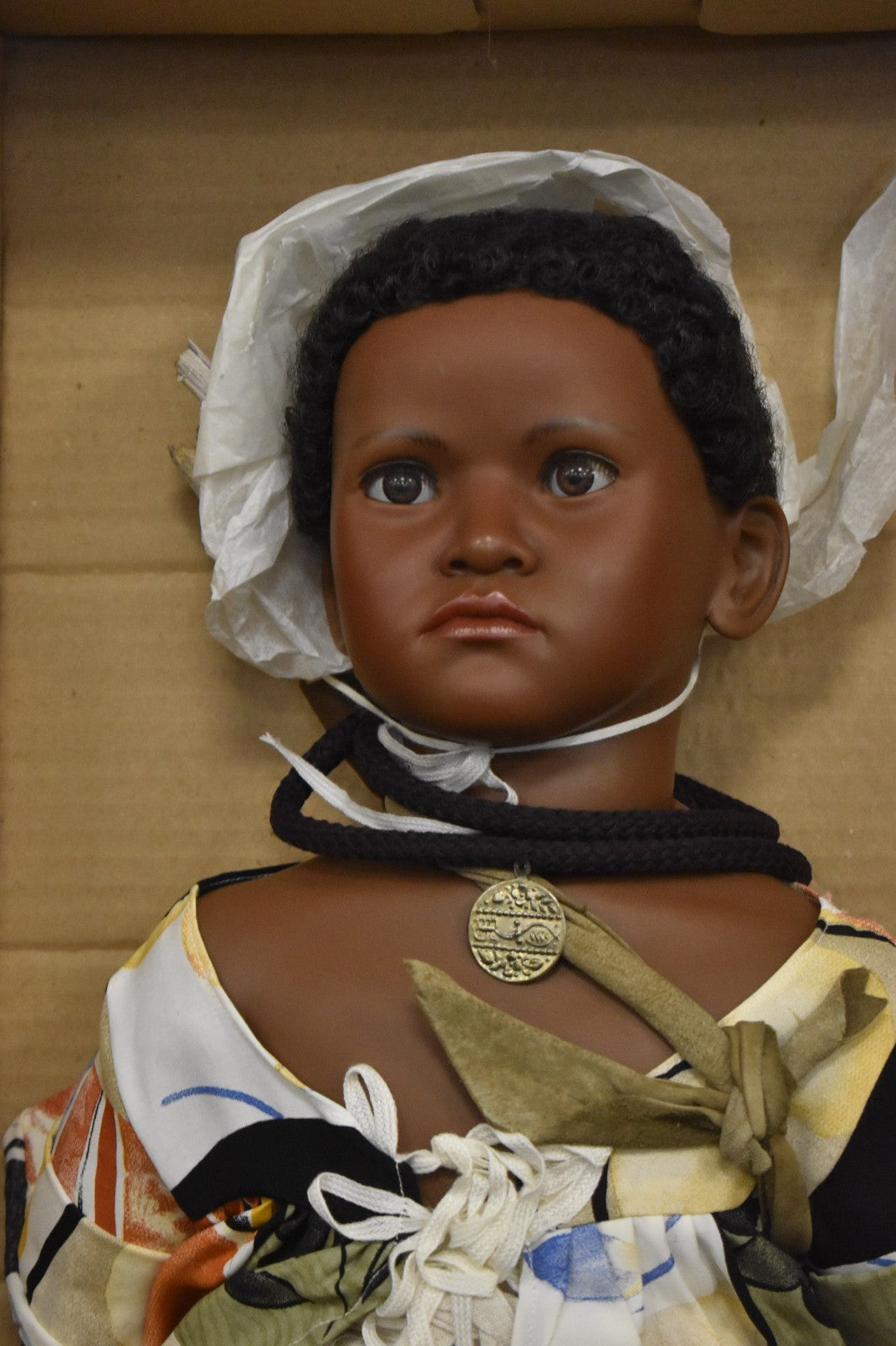 Vintage D'Azucar Kolo Black Life-Like Girl Doll Limited Edition 7/1000 Boxed