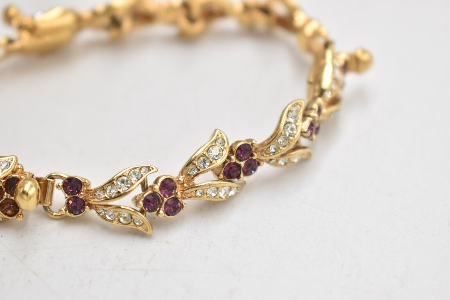 Vintage Attwood & Sawyer Swarovski Crystal Amethyst Windermere Bracelet