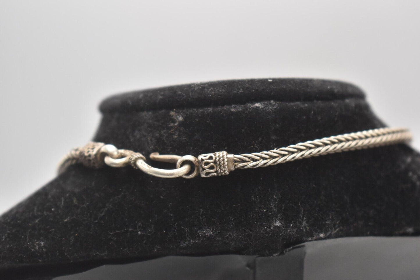 Vintage Art Nouveau Revival Sterling Silver Quartz & Amethyst Pendant Necklace