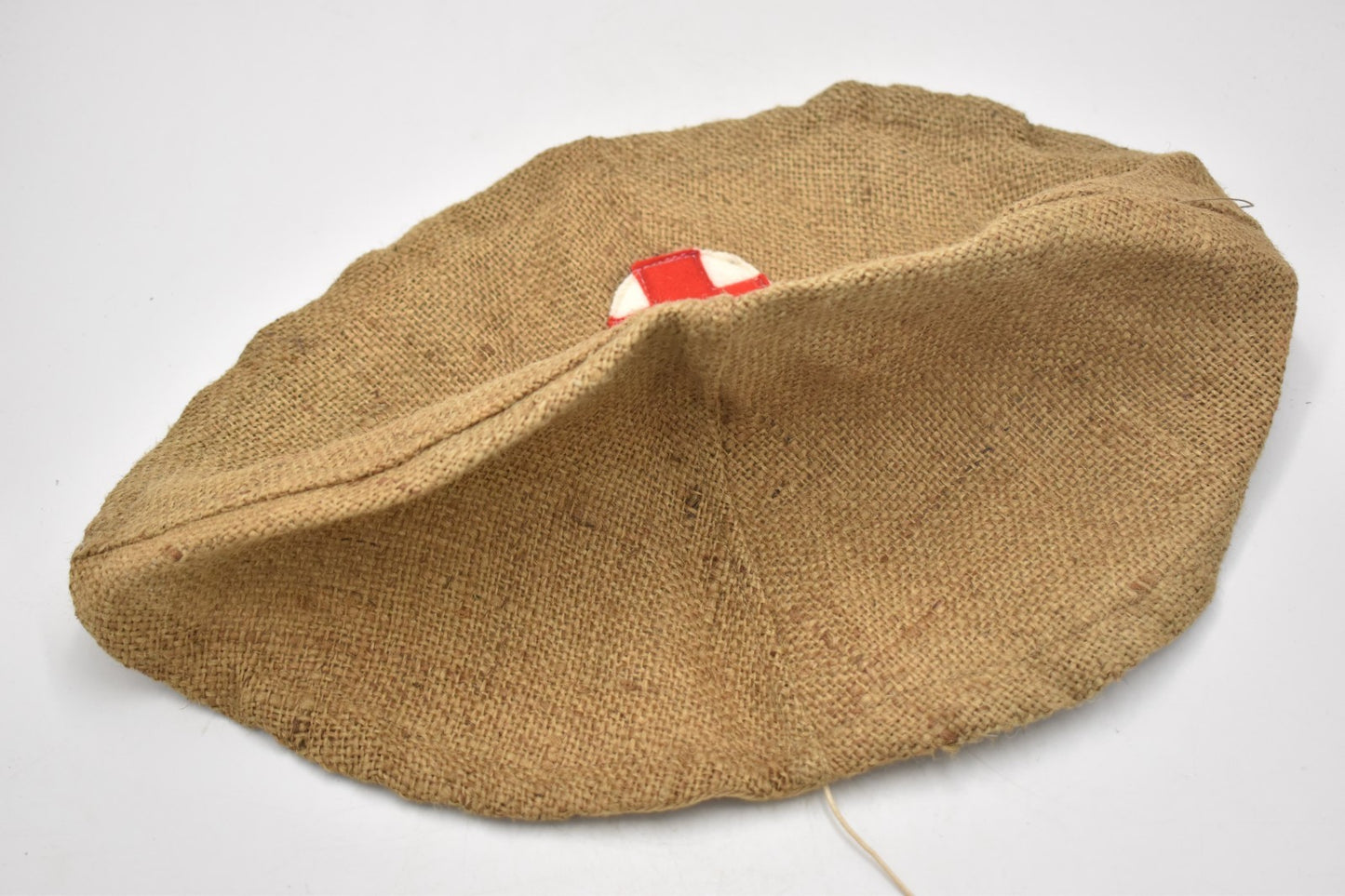 British Army Jute Medic Helmet Cover Hessian