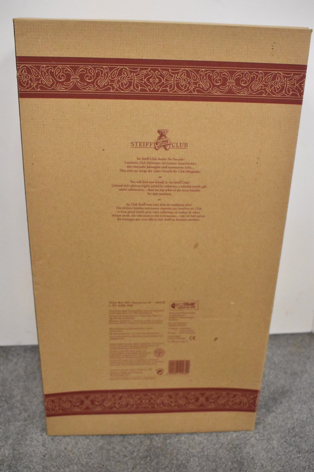 Steiff Teddy Boy Bear Replica 1905 – Limited Edition #1981/6000 – 404320 – Boxed