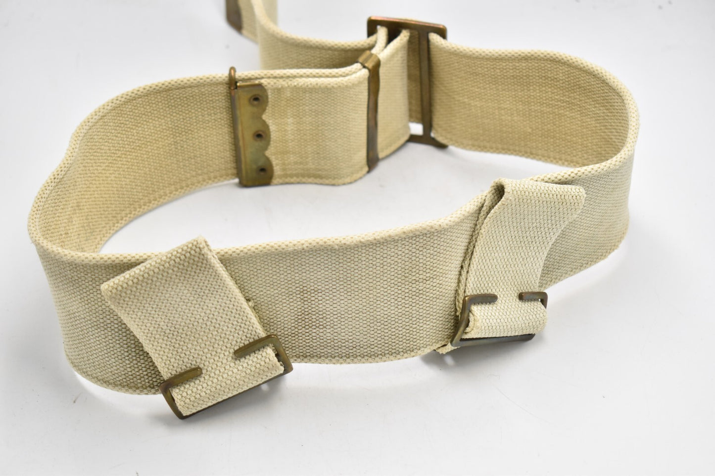 Original WWI British Army 1908 Pattern Webbing Belt – Max Length 42"