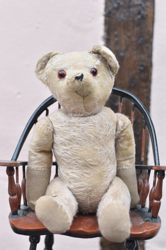 Vintage 1920s English Mohair Teddy Bear 36cm Antique Collectible