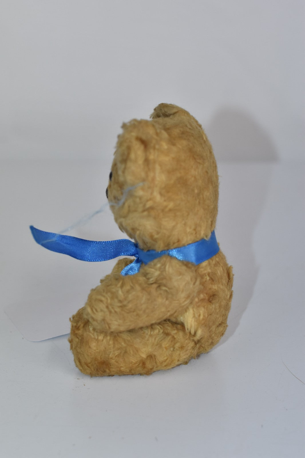Vintage 1960s European Silk Plush Teddy Bear Jointed Arms & Legs, 15cm