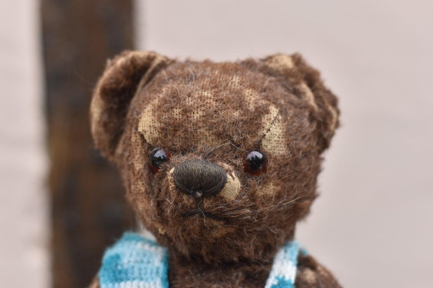 Vintage 1960s Chad Valley Alpaca Teddy Bear 35cm, Dark Brown