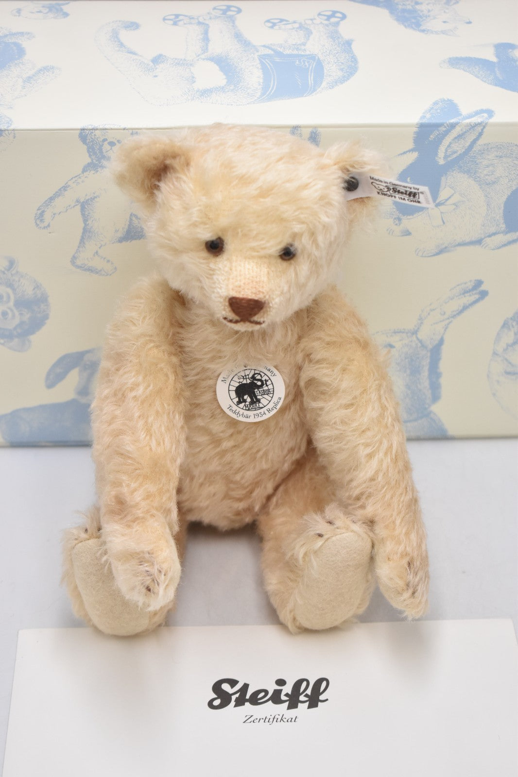 Steiff 2012 Teddy Bear Replica 1934 – 402999 – Limited Edition #90/1000 – Mohair