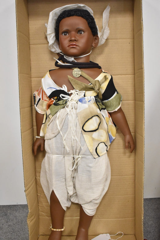 Vintage D'Azucar Kolo Black Life-Like Girl Doll Limited Edition 7/1000 Boxed