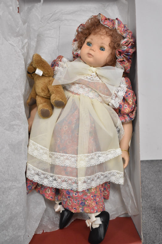 Vintage D'Azucar Blinking Life-Like Girl Doll Boxed Swing Tag 50cm