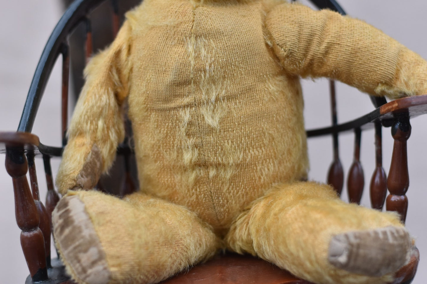 Vintage 1950s Deans Rag Book Co Mohair Teddy Bear 40cm