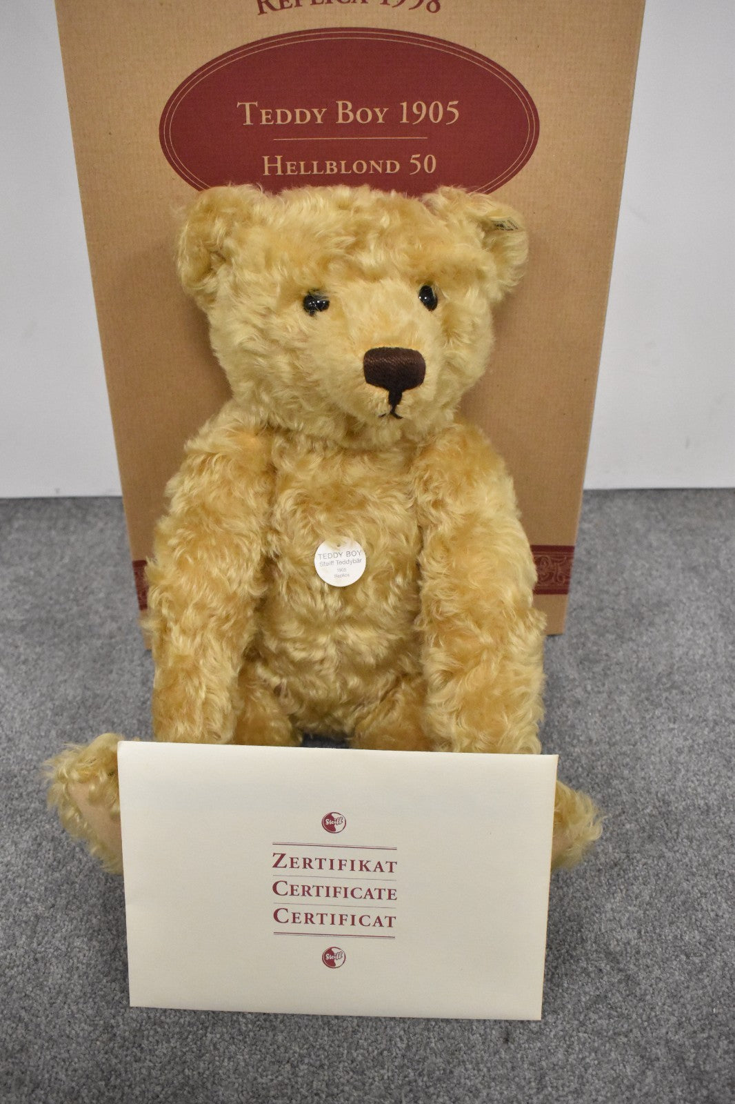Steiff Teddy Boy Bear Replica 1905 – Limited Edition #1981/6000 – 404320 – Boxed
