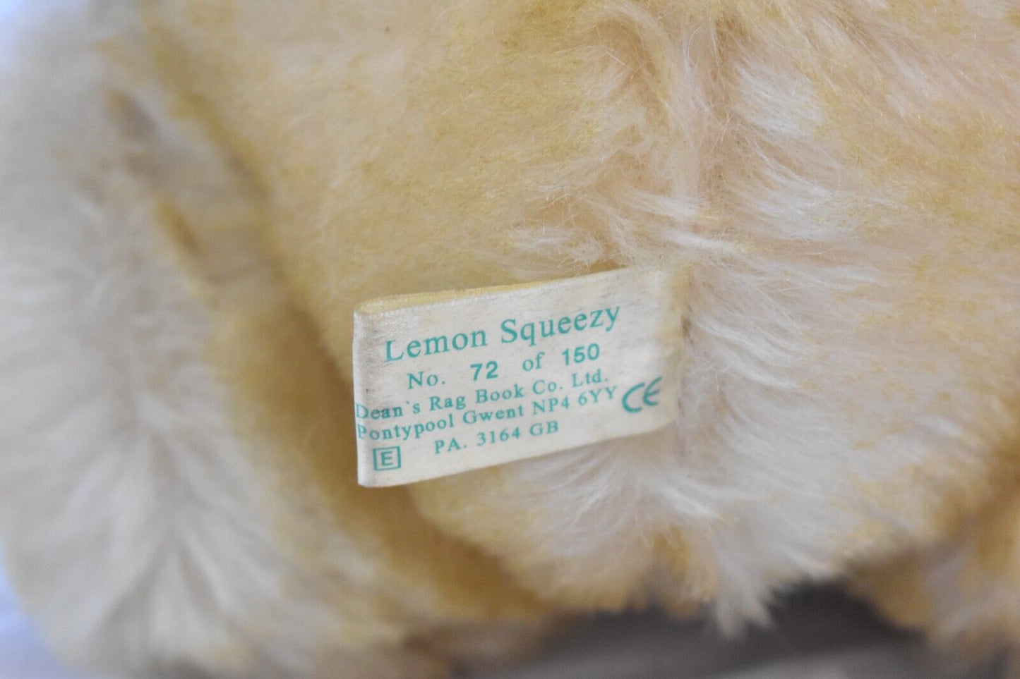 Deans Rag Book Co Lemon Squeezy 60cm Teddy Bear – Artist Showcase by Lisa Wills