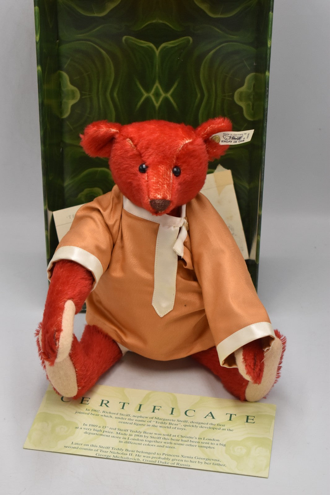 Steiff Alfonzo Teddy Bear – Limited Edition 406195– Boxed with Certificate