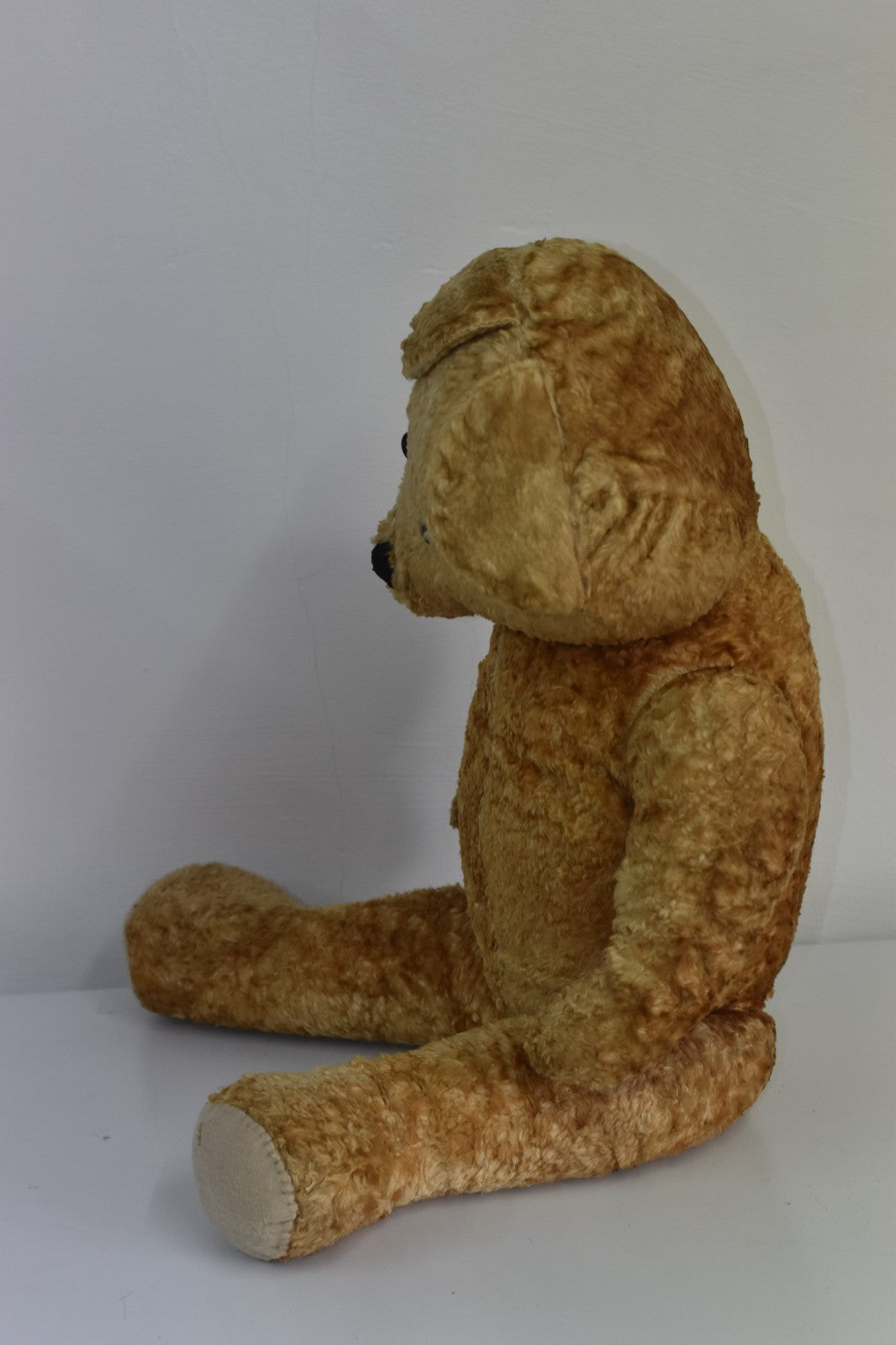 Vintage 1950s European Silk Plush Extra Large Teddy Bear 70cm