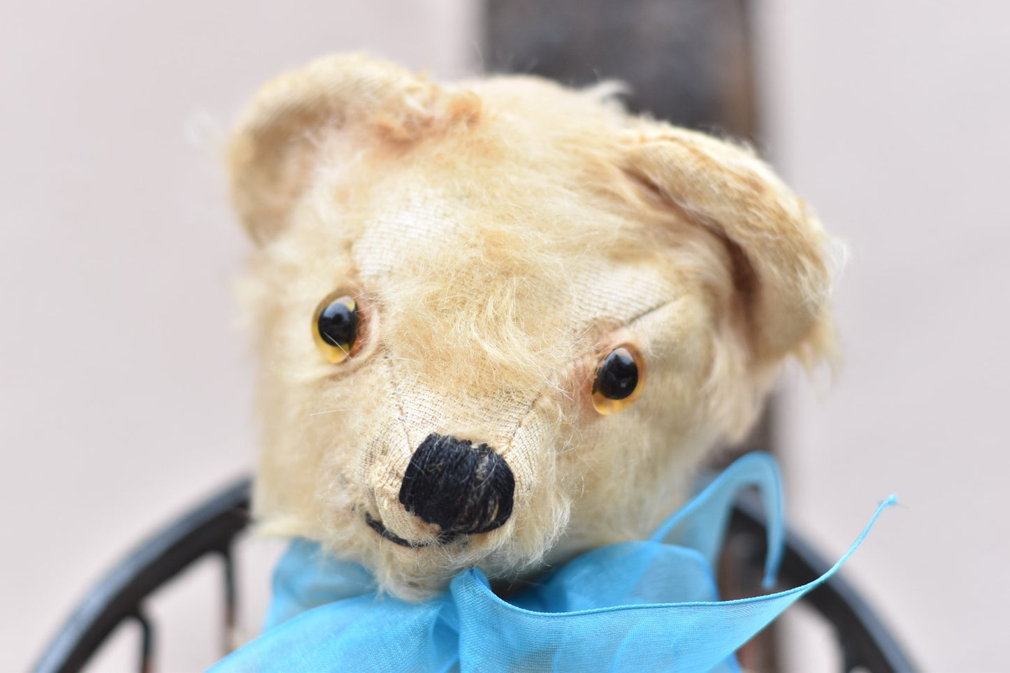 Vintage 1930s Merrythought Mohair Teddy Bear 35cm, Fully Jointed, Glass Eyes