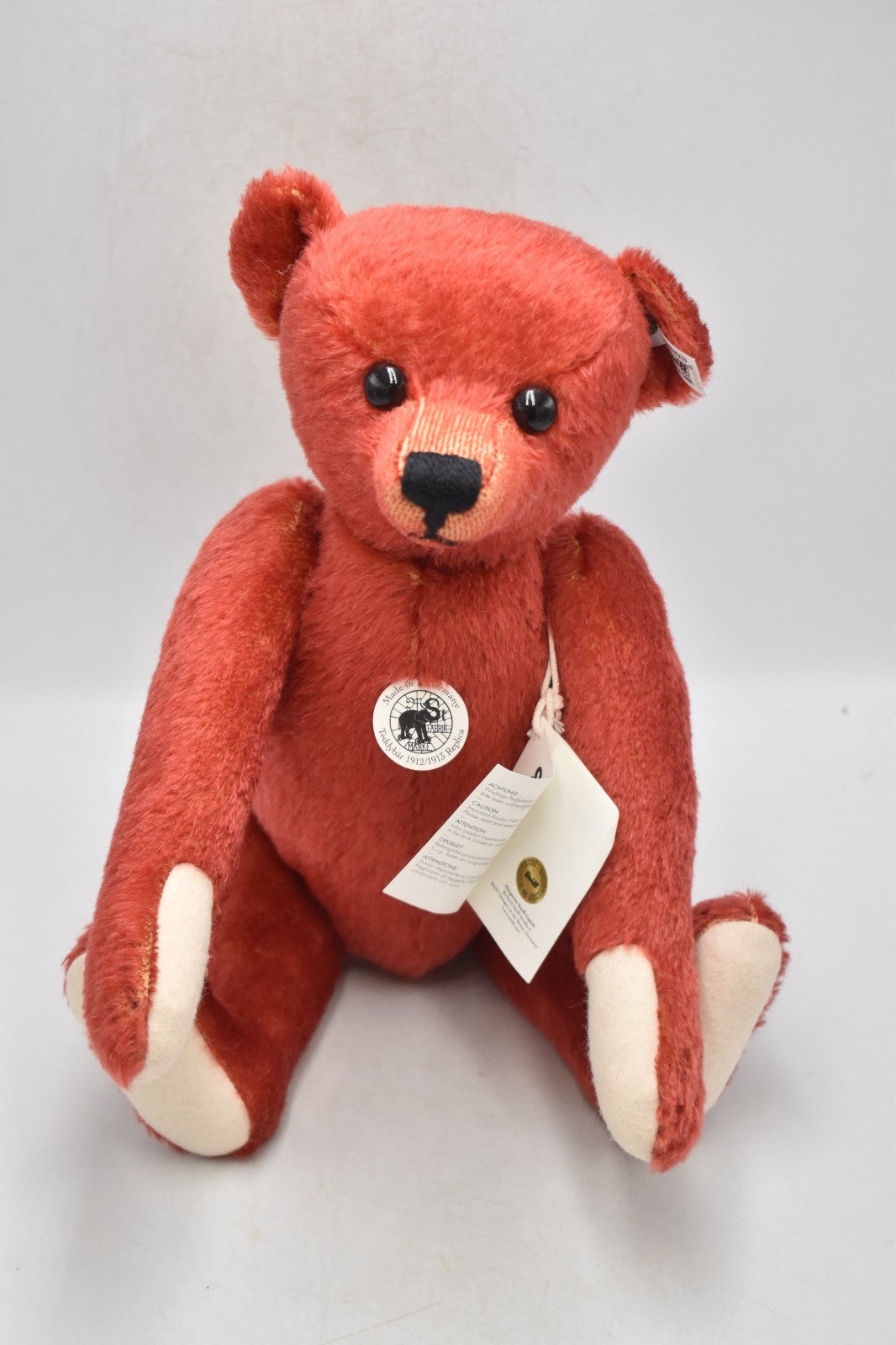 Steiff Teddy Bear Red Replica 1912/1913 – 408793 – Limited Edition #686