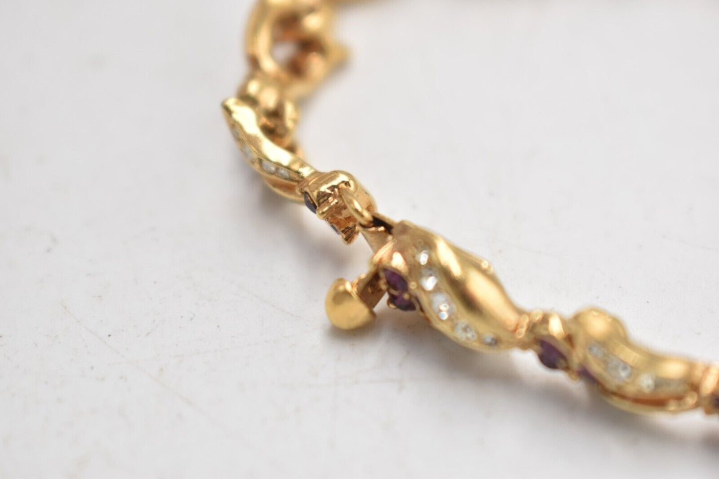 Vintage Attwood & Sawyer Swarovski Crystal Amethyst Windermere Bracelet