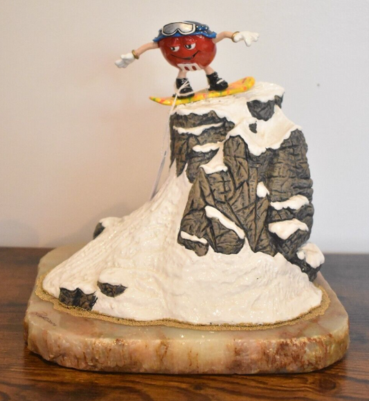 Ron Lee M&M's Red Snowboarding Figurine – Limited Edition