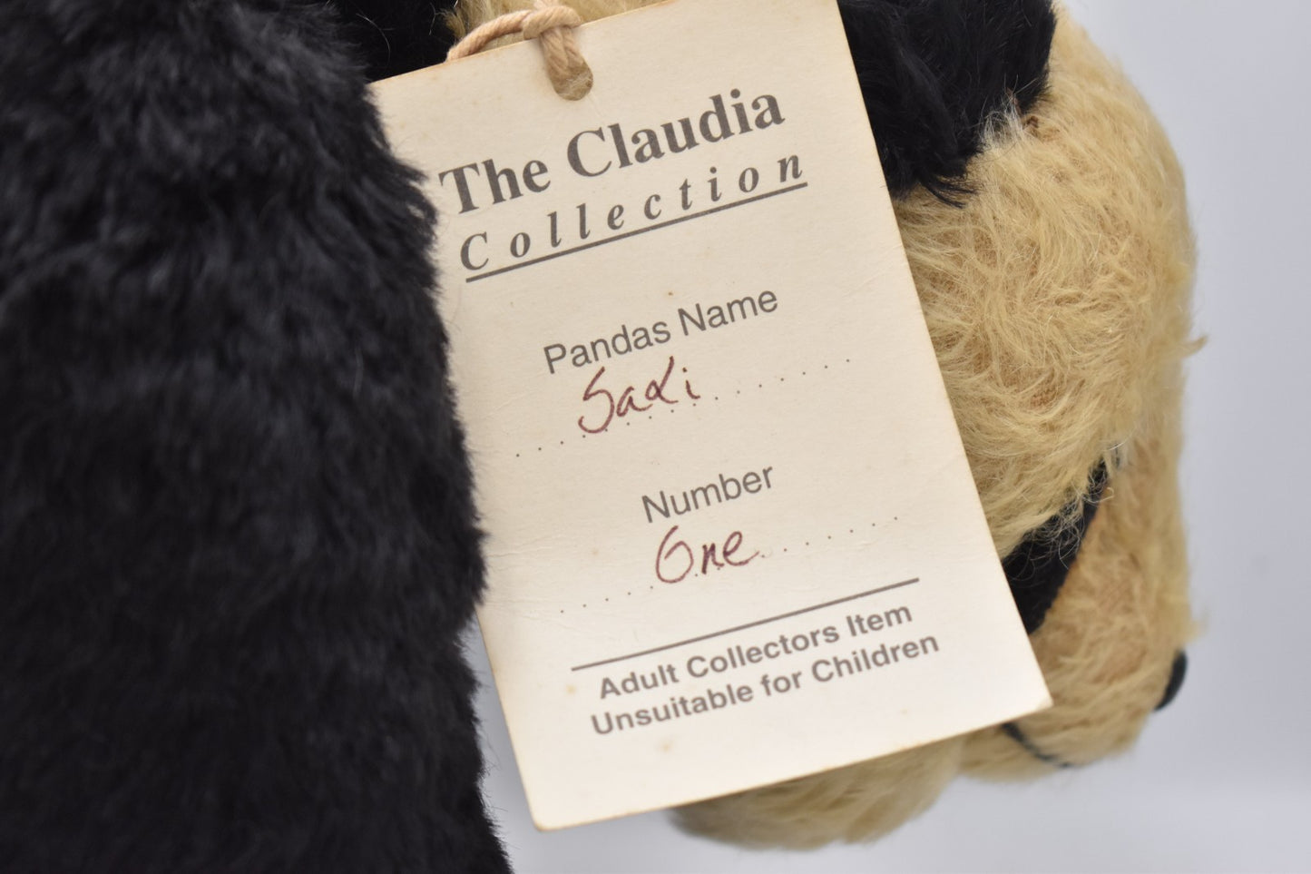 The Claudia Collection Artist Teddy Bear by Claudia Hawkins Sadi Panda OOAK