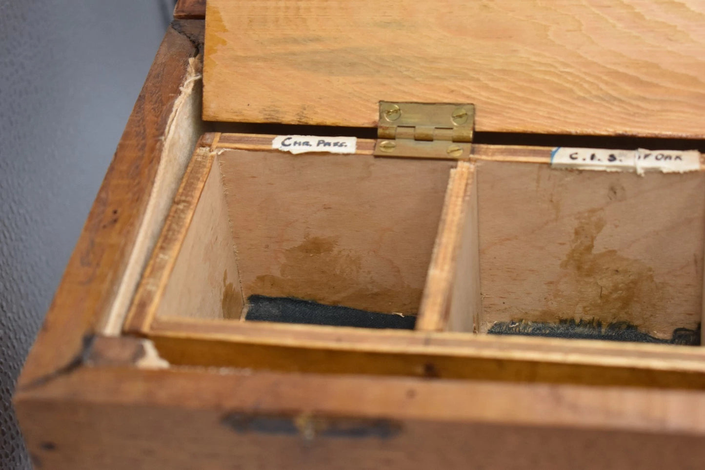 Antique Edwardian Oak Officers Military Campaign Storage Work Box