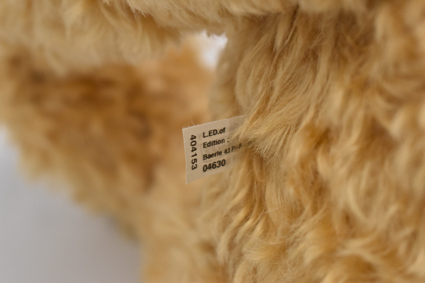 Steiff Baerle 43 PAB 1904 Replica Teddy Bear Mohair 404153