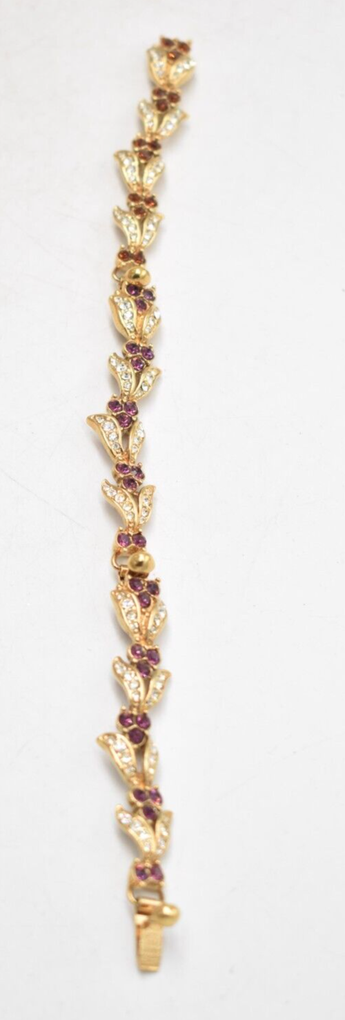Vintage Attwood & Sawyer Swarovski Crystal Amethyst Windermere Bracelet