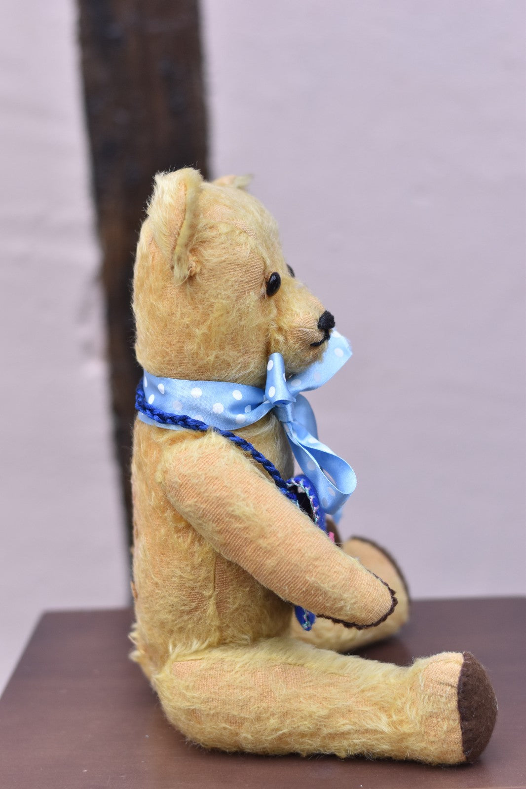 Vintage 1930s Berlex Toys Mohair Teddy Bear 38cm, Jointed, Glass Eyes, Australia