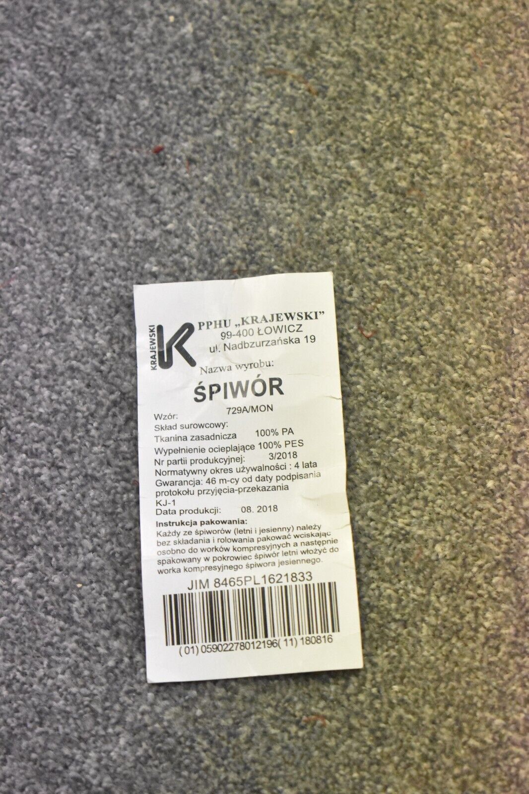 Polish Army Modular Sleep System – Autumn & Winter Sleeping Bag with Liner