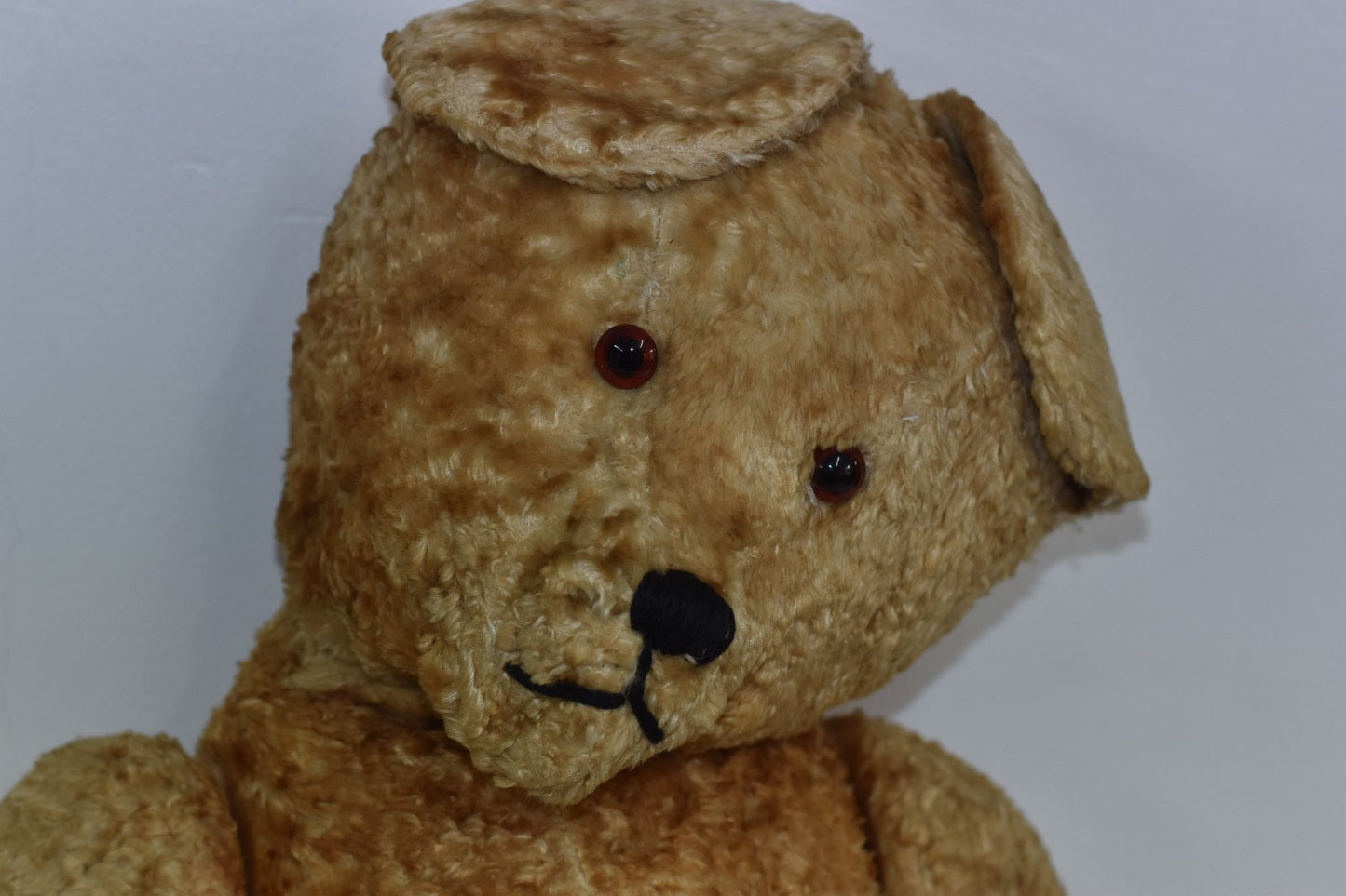 Vintage 1950s European Silk Plush Extra Large Teddy Bear 70cm
