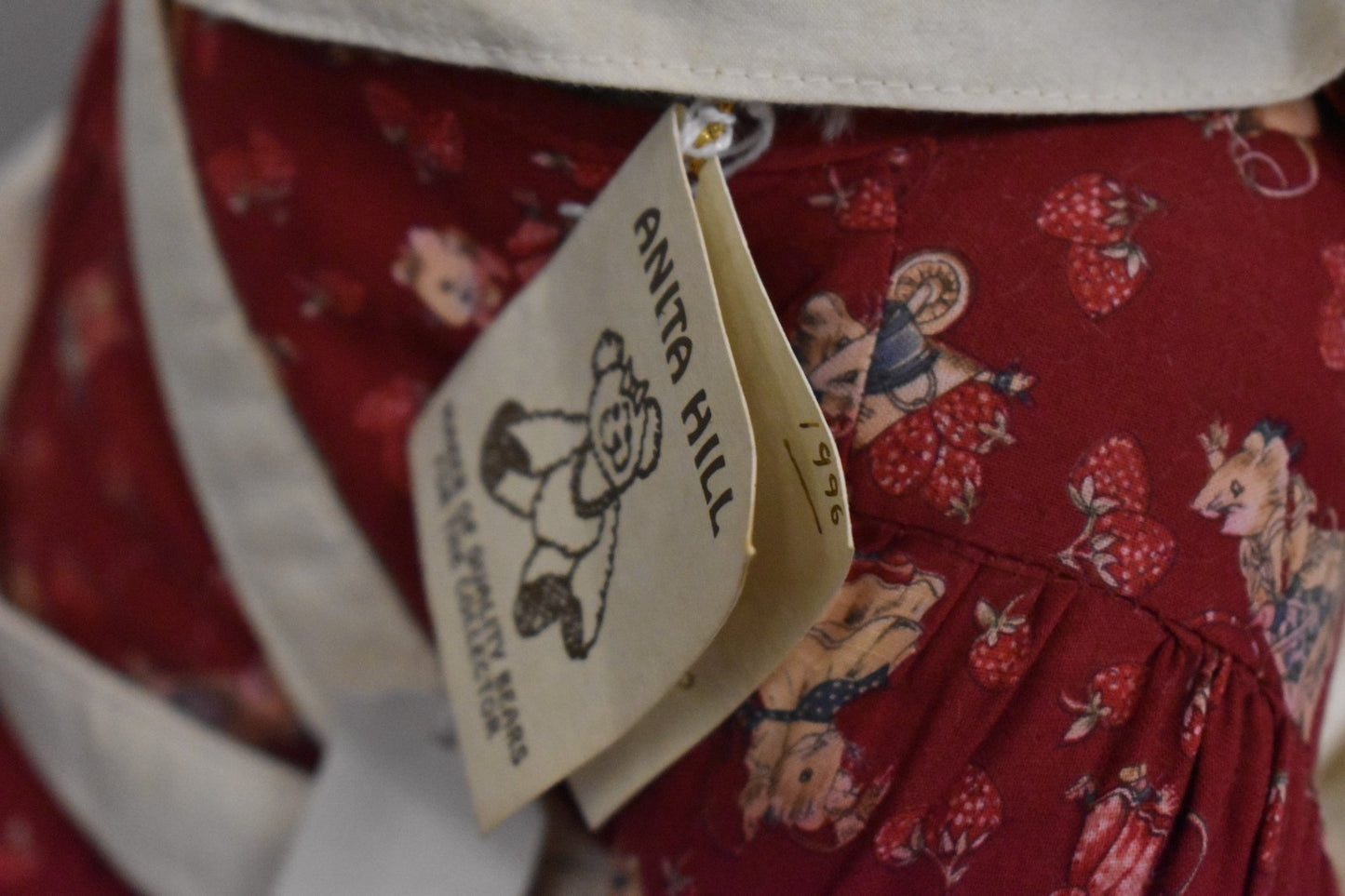 Anita Hill Artist Teddy Bear “Sally Straw” OOAK – Mohair – Fully Jointed – Tags