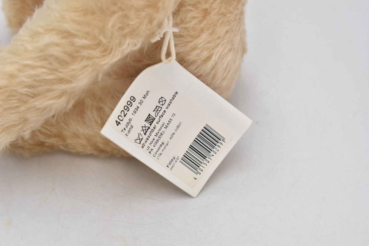 Steiff 2012 Teddy Bear Replica 1934 – 402999 – Limited Edition #90/1000 – Mohair