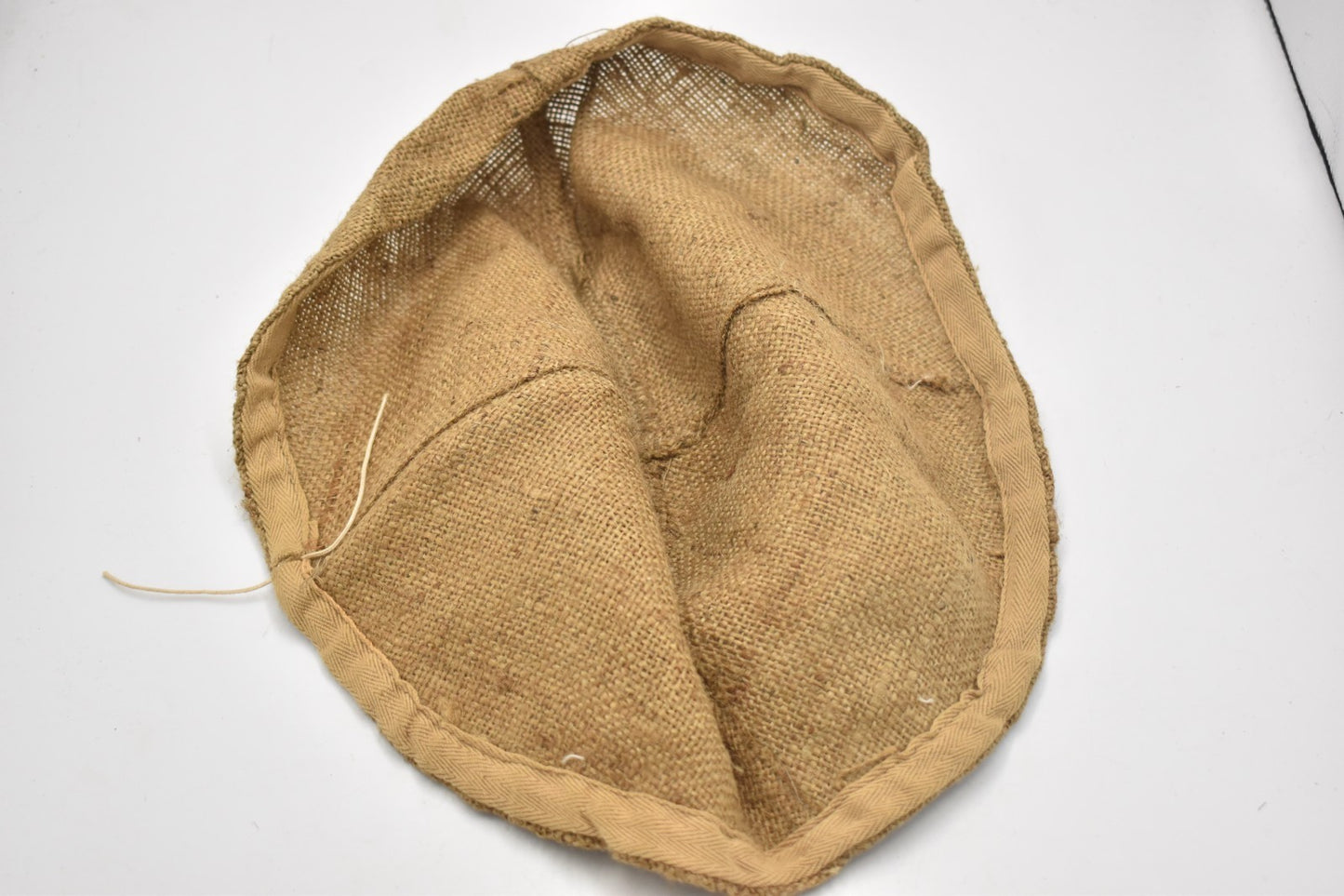 British Army Jute Medic Helmet Cover Hessian
