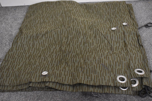 East German Army Shelter Half Zeltbahn Poncho – Strichtarn Raindrop