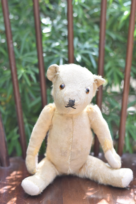 Vintage 1930s Merrythought Bingie Mohair Teddy Bear 32cm